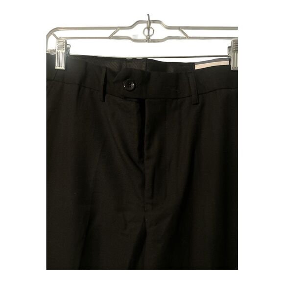 Gboy Studio Mens Black Classic Fit Flat Front Dress Pants, 34x30 - Picture 4 of 5